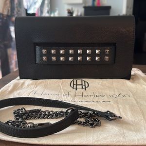 House of Harlow 1960 leather clutch crossbody